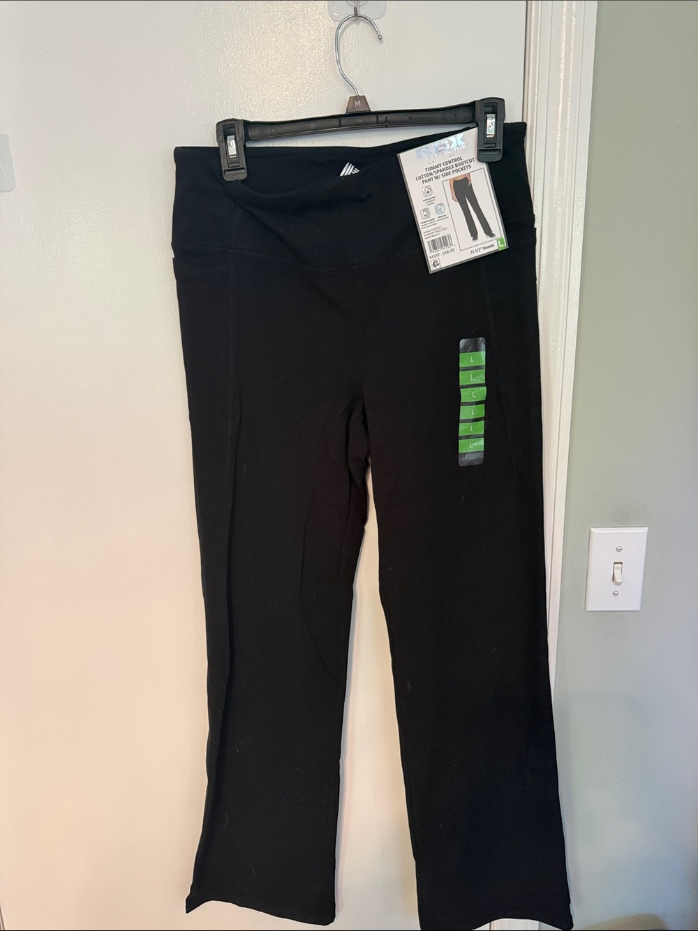 RBX Black Flare Leggings with Wide Waistband